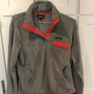 Patagonia Retool Snap Fleece Gray/Coral